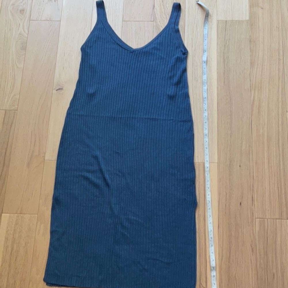 NAADAM Silk/Cashmere Blue Midi Dress